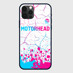 Чехол для iPhone 12 Pro Motorhead neon gradient style посередине, цвет: 3D-черный
