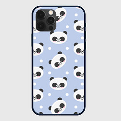 Чехол для iPhone 12 Pro Милая мультяшная панда, цвет: 3D-черный