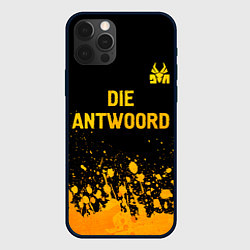 Чехол для iPhone 12 Pro Die Antwoord - gold gradient посередине, цвет: 3D-черный