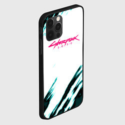 Чехол для iPhone 12 Pro Cyberpunk2077 stripes, цвет: 3D-черный — фото 2