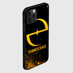 Чехол для iPhone 12 Pro Evanescence - gold gradient, цвет: 3D-черный — фото 2