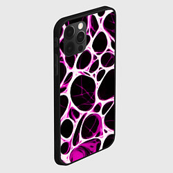Чехол для iPhone 12 Pro Розовая морская волна, цвет: 3D-черный — фото 2