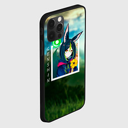 Чехол для iPhone 12 Pro Тигнари на фоне природы, цвет: 3D-черный — фото 2