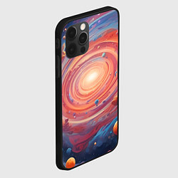 Чехол для iPhone 12 Pro Галактика в спирали, цвет: 3D-черный — фото 2