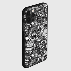 Чехол для iPhone 12 Pro Запчасти двигателя автомобиля, цвет: 3D-черный — фото 2