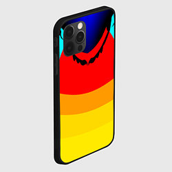 Чехол для iPhone 12 Pro Цветные фигуры, цвет: 3D-черный — фото 2