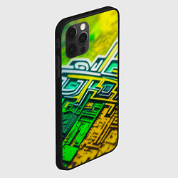 Чехол для iPhone 12 Pro Криптоабстракция, цвет: 3D-черный — фото 2