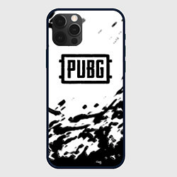Чехол для iPhone 12 Pro PUBG black color splash game, цвет: 3D-черный