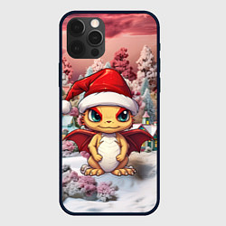 Чехол для iPhone 12 Pro Новый год символ дракона, цвет: 3D-черный
