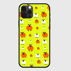 Чехол iPhone 12 Pro Стадо овец в поле