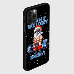 Чехол для iPhone 12 Pro Santa Claus - light weight baby, цвет: 3D-черный — фото 2