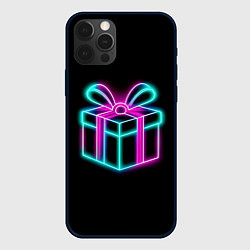 Чехол для iPhone 12 Pro Неоновый подарок, цвет: 3D-черный