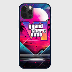 Чехол для iPhone 12 Pro GTA 80s style, цвет: 3D-черный