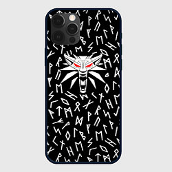 Чехол для iPhone 12 Pro The Witcher символы, цвет: 3D-черный