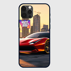 Чехол для iPhone 12 Pro GTA 6 Vice city, цвет: 3D-черный