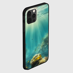Чехол для iPhone 12 Pro Рыбы под водой, цвет: 3D-черный — фото 2