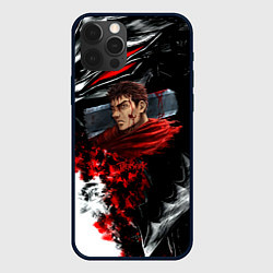 Чехол для iPhone 12 Pro Berserk anime logo, цвет: 3D-черный