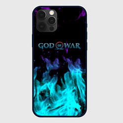 Чехол для iPhone 12 Pro God of war неоновый шторм, цвет: 3D-черный