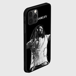 Чехол для iPhone 12 Pro Боб Марли музыкант, цвет: 3D-черный — фото 2