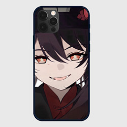 Чехол iPhone 12 Pro Genshin Impact Hu Tao smile