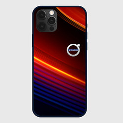 Чехол iPhone 12 Pro Volvo neon gradient auto