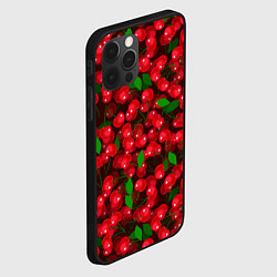 Чехол для iPhone 12 Pro Красная спелая вишня, цвет: 3D-черный — фото 2
