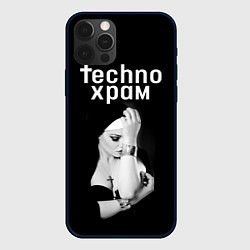 Чехол для iPhone 12 Pro Techno храм монашка с золотыми браслетами, цвет: 3D-черный