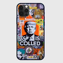 Чехол iPhone 12 Pro Donald Trump - american сollage