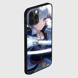 Чехол для iPhone 12 Pro Genshin Impact Ayaka Камисато, цвет: 3D-черный — фото 2