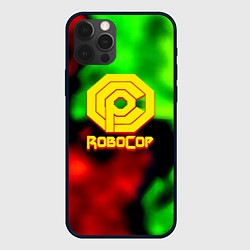 Чехол для iPhone 12 Pro Робот полицейский flame, цвет: 3D-черный