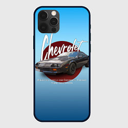 Чехол iPhone 12 Pro Американский маслкар Chevrolet Camaro третьего пок