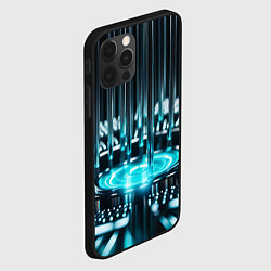 Чехол для iPhone 12 Pro Фантастический металлические круг с трубочками, цвет: 3D-черный — фото 2