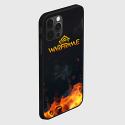 Чехол для iPhone 12 Pro Warframe шутер flame, цвет: 3D-черный — фото 2