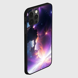 Чехол для iPhone 12 Pro Космическая вспышка, цвет: 3D-черный — фото 2