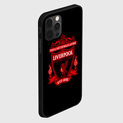 Чехол для iPhone 12 Pro Ливерпуль фк клуб, цвет: 3D-черный — фото 2