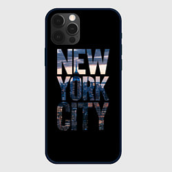 Чехол для iPhone 12 Pro New York City - USA, цвет: 3D-черный