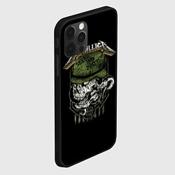 Чехол для iPhone 12 Pro Metallica - skull, цвет: 3D-черный — фото 2