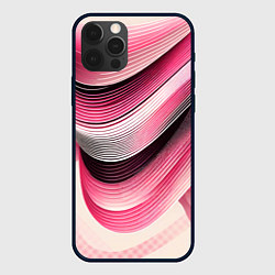 Чехол для iPhone 12 Pro Волны - текстура, цвет: 3D-черный