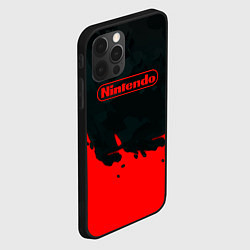 Чехол для iPhone 12 Pro Nintendo краски гейм компани, цвет: 3D-черный — фото 2