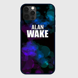 Чехол для iPhone 12 Pro Alan wake текстура, цвет: 3D-черный