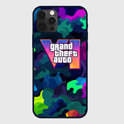 Чехол iPhone 12 Pro Gta logo bright