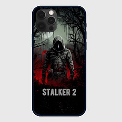 Чехол для iPhone 12 Pro Stalker 2 dark mode, цвет: 3D-черный