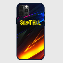 Чехол для iPhone 12 Pro Silent hill stripes neon, цвет: 3D-черный