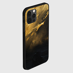 Чехол для iPhone 12 Pro Золотое напыление на черном, цвет: 3D-черный — фото 2