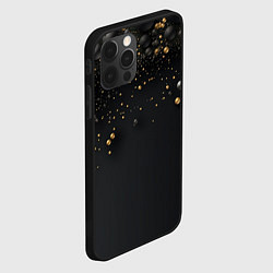 Чехол для iPhone 12 Pro Золотая пыль, цвет: 3D-черный — фото 2