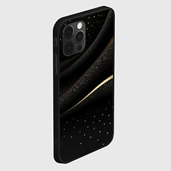 Чехол для iPhone 12 Pro Черный бархат и золото, цвет: 3D-черный — фото 2