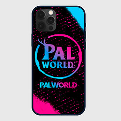 Чехол для iPhone 12 Pro Palworld - neon gradient, цвет: 3D-черный