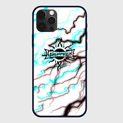 Чехол для iPhone 12 Pro Godsmack storm текстура, цвет: 3D-черный