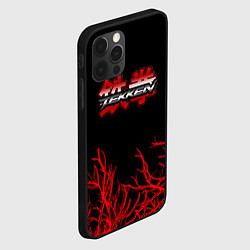 Чехол для iPhone 12 Pro Tekken файтинг текстура сакура, цвет: 3D-черный — фото 2