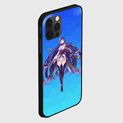 Чехол для iPhone 12 Pro Genshin персонаж игры Keqing, цвет: 3D-черный — фото 2